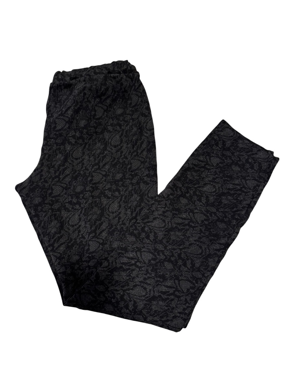 Joie Black Floral-Pattern Stretch Leggings
